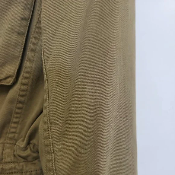 New Haven Supply Chino Jacket XS Tan Twill Cargo Pockets Cinch Waist - Picture 10 of 13